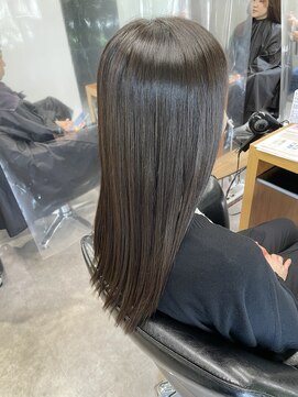 シェル 吉祥寺(shell) グレージュカラー/ボブウルフ/黒髪/ココアベージュ