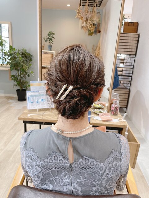 【VERBENA】シニヨンヘアアレンジ