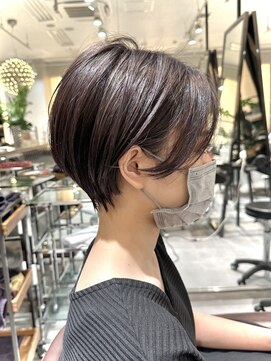 ラボー ノースプラザ店(LA'BO) 【LA'BO三浦】ハイライト/ パープル/くびれショート