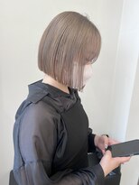 リンダ(Linda)&nbsp;ぱつっとボブ×ミルクティーグレージュ