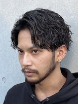 ツイストパーマツイストスパイラルパーマツーブロック刈り上げ