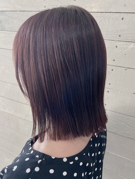 ルノン フィージュ(LUNON fieju) ラベンダーベージュ/外はねボブ/ブリーチなしカラー