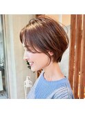 前髪なしショートハンサムショート大人ショート30代40代50代青山