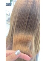 コワフェル ド エクセル 白楽店(la coiffure de excel)&nbsp;うるツヤハイトーンベージュカラー