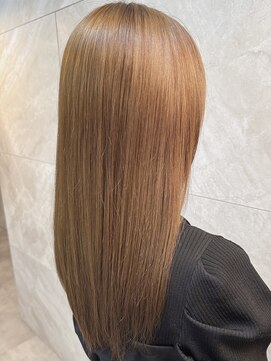 ドゥマン(Demain) 小顔前髪メルティカラーフェミニンロング似合わせカット