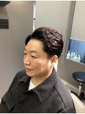 リクルート向けフェザーショートアップバング