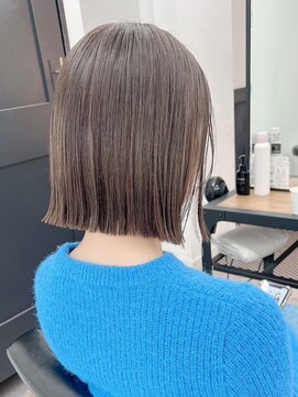 ネオリーブ クーロ(Neolive curro) 小顔タッセルボブ×似合わせカット[ボブ/縮毛矯正/横浜韓国]