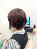 ゆるふわパーマ／ショコラブラウンカラー