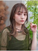 【GEEKS渋谷】ロングレイヤー/前髪あり/アッシュベージュ/夏ヘア