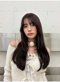 20代30代大人かわいいレイヤーカットグレージュヘア