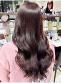 髪質改善パープルレッド