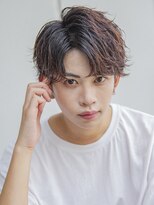 シティ(CITY)&nbsp;フェザーパーマブルーブラックサーフカールスパイキーショート