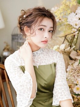 ヘアセットサロンシャルメ 梅田店(Hair Make Salon CHARMER)の写真/土日祝7時~OK◎[ヘアセット¥1500~]結婚式やイベントに☆[ヘアセット+ヘアアクセサリー¥3000~]北新地5分♪