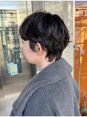 ショートパーマ/レイヤーショート/ショート/ニュアンスパーマ