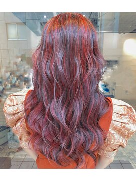 ルッソ チアロ(Lusso chiaro) チェリーレッド/バレイヤージュ/デザインカラー/30代/40代/50代