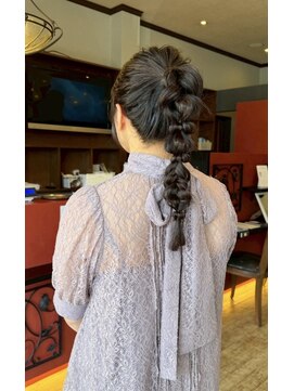マテリア ヘアー デザイン(materia hair design) ポニーアレンジ