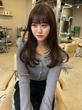 メゾンクペウ 梅田(Maison cope’u) レイヤーカット×ラベンダーブラウン