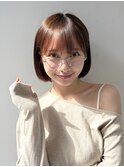 丸みボブレイヤーボブ大人可愛い20代ボブ渋谷ボブ