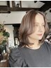 【おの指名限定】カット＋透明感抜群カラー＋髪質改善TR　￥16500→￥15000