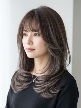 レヴィア(REVIA) レイヤーカット髪質改善トリートメント前髪カット