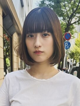 メリケンビューティーパーラー コウベ(MERICAN BEAUTY PARLOR KOBE) 大人ボブナチュラルボブシンプルボブ40代50代60代前髪あり