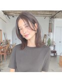 外はねミディアムレイヤー　清須　髪質改善
