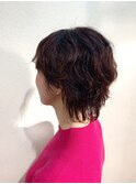 癖毛ショートウルフ