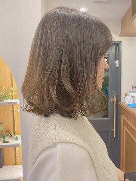 ロンド パルティール 大宮(Lond partir) 【神田安優奈】透け感たっぷりのミルクグレージュ