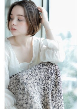 ジャストヘア ラポール 北久里浜店(just hair RAPPOR) ノーバングスタイル　透明感カラー