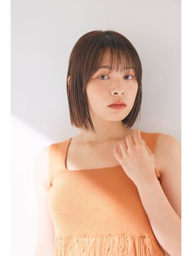 エイチツーオーアヴェダ 渋谷ヒカリエＳｈｉｎＱｓ店 クロードモネＨ２Ｏアヴェダ 前髪シースルー×切りっぱなしボブ【渋谷/渋谷駅】