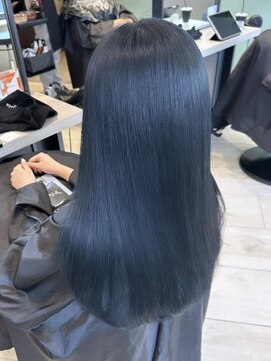 ユーフォリア 銀座本店(Euphoria) ブルーブラック♪水素カラー×髪質改善酸熱トリートメント