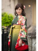 卒業式パック(袴着付+セット+メイク)