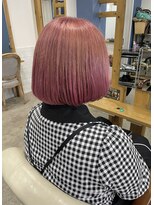 ヘアーアンドメイクランプ(Hair & make Lamp) [サロンスタイル] ピンクカラー