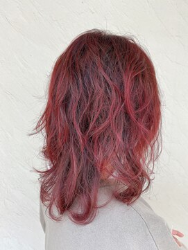 マナ(mana) レイヤーウェーブレッドバイオレット