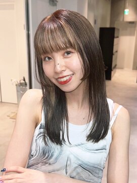 アルバム 池袋(ALBUM) インナーカラーレイヤー_マチルダボブーピンクベージュ_ba467121