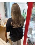 なみなみウェーブ×ライトブラウン