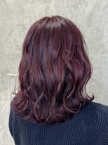 デミヘアー(Demi hair)&nbsp;カシスパープル×巻き髪