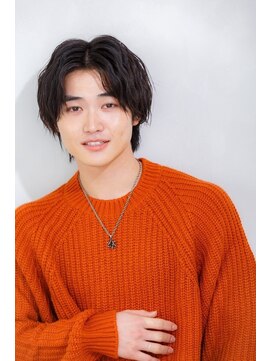 クロエ 博多(Cloe) ゆるふわ波巻きパーマ×前下がりマッシュウルフ