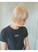 明るめベージュミルクティーダブルカラーブリーチ長岡/新潟/宮関