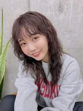 ガーデン 渋谷(GARDEN) ふんわりミディアムシースルーバング大人ボブレイヤーカット