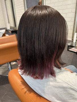 ルノン フィージュ(LUNON fieju) インナーカラー×ピンク/インナーカラー/ダブルカラー