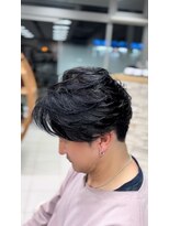 アッシュ 桜木町店(Ash)&nbsp;ニュアンスパーマセンターパート韓国風センター分け毛流れパーマ