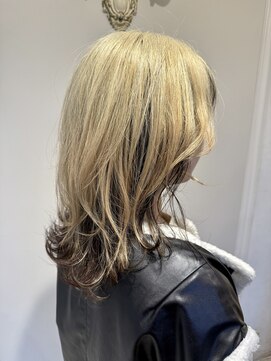 ドレス(hair design & care DRESS) マッシュレイヤーのアンブレラカラー