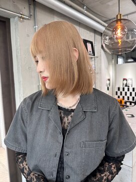 リル ラウム 原宿(LiL Raum) ミルクティーベージュ/原宿/原宿ブリーチ/レイヤーカット