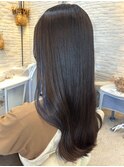 ローレイヤーストレート×インディゴインナーカラー