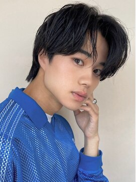 エルマノ 仙川(L mano) 〈k29〉メンズパーマブリーチフェードツーブロックスパイラル