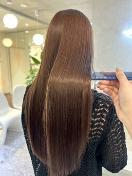 ジーナ 博多(Zina) 艶さら縮毛矯正×ロング