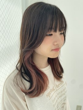 ニューヨークニューヨーク 垂水店(NYNY) インナーカラーxイヤリングカラーxフェイスフレーミング