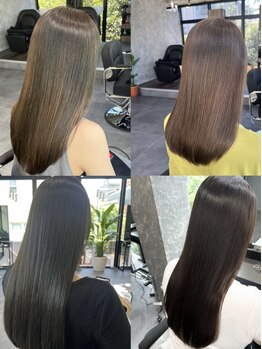 メグリ 三軒茶屋(MEGRI)の写真/Aujua最上級ライン・リンゴ幹細胞培養液・こだわりの高濃度栄養素で極上のヘアケアを！