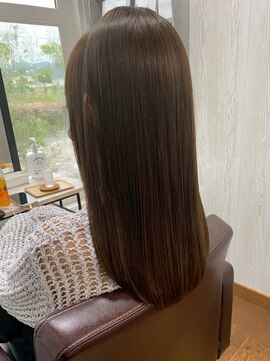 コルテ 倉敷西坂店(CoRte.) 愛されストレート/小顔ロング/オリーブベージュ/美髪ケア/モテ髪